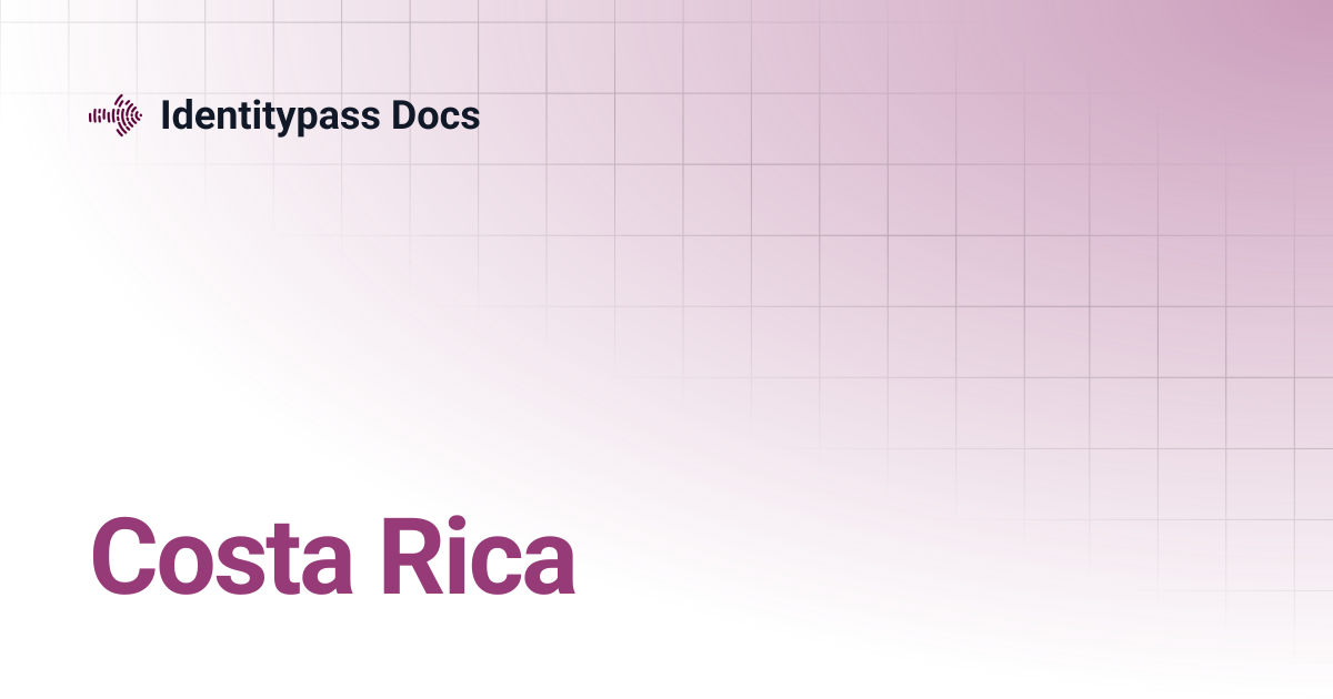 Costa Rica | Identitypass Docs